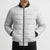 Niue White Sunday Bomber Puffer Jacket Hiapo Tribal Art Tattoos - Polynesian Pride