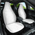 Niue White Sunday Car Seat Cover Hiapo Tribal Art Tattoos - Polynesian Pride