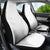 Niue White Sunday Car Seat Cover Hiapo Tribal Art Tattoos - Polynesian Pride