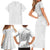 Niue White Sunday Family Matching Short Sleeve Bodycon Dress and Hawaiian Shirt Hiapo Tribal Art Tattoos - Polynesian Pride