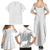 Niue White Sunday Family Matching Summer Maxi Dress and Hawaiian Shirt Hiapo Tribal Art Tattoos - Polynesian Pride