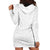Niue White Sunday Hoodie Dress Hiapo Tribal Art Tattoos - Polynesian Pride