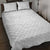 Niue White Sunday Quilt Bed Set Hiapo Tribal Art Tattoos - Polynesian Pride