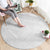Niue White Sunday Round Carpet Hiapo Tribal Art Tattoos - Polynesian Pride