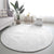 Niue White Sunday Round Carpet Hiapo Tribal Art Tattoos - Polynesian Pride