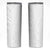 Niue White Sunday Skinny Tumbler Hiapo Tribal Art Tattoos - Polynesian Pride