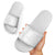 Niue White Sunday Slide Sandals Hiapo Tribal Art Tattoos - Polynesian Pride