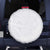 Niue White Sunday Spare Tire Cover Hiapo Tribal Art Tattoos - Polynesian Pride