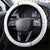 Niue White Sunday Steering Wheel Cover Hiapo Tribal Art Tattoos - Polynesian Pride