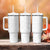 Niue White Sunday Tumbler With Handle Hiapo Tribal Art Tattoos - Polynesian Pride