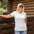 Niue White Sunday Women Polo Shirt Hiapo Tribal Art Tattoos - Polynesian Pride
