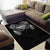 Super Samoan Traditional Tribal Art Tattoos Area Rug Black Color - Polynesian Pride