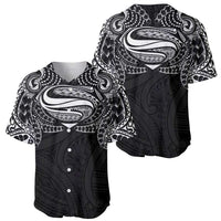 Super Samoan Traditional Tribal Art Tattoos Baseball Jersey Black Color - Polynesian Pride