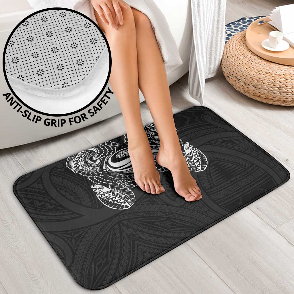 Super Samoan Traditional Tribal Art Tattoos Bathroom Set Black Color - Polynesian Pride