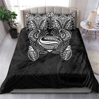 Super Samoan Traditional Tribal Art Tattoos Bedding Set Black Color - Polynesian Pride