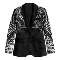 Super Samoan Traditional Tribal Art Tattoos Blazer Black Color - Polynesian Pride