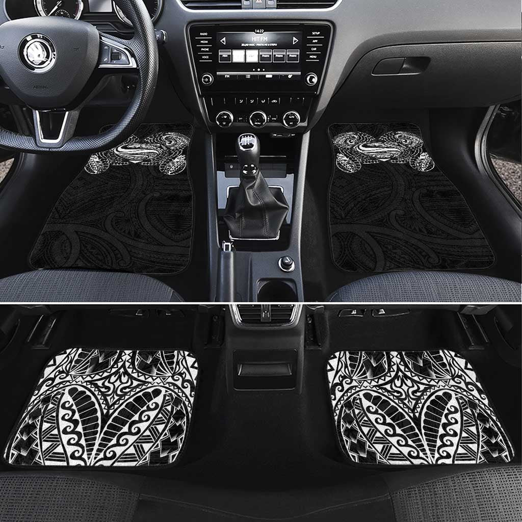 Super Samoan Traditional Tribal Art Tattoos Car Mats Black Color - Polynesian Pride