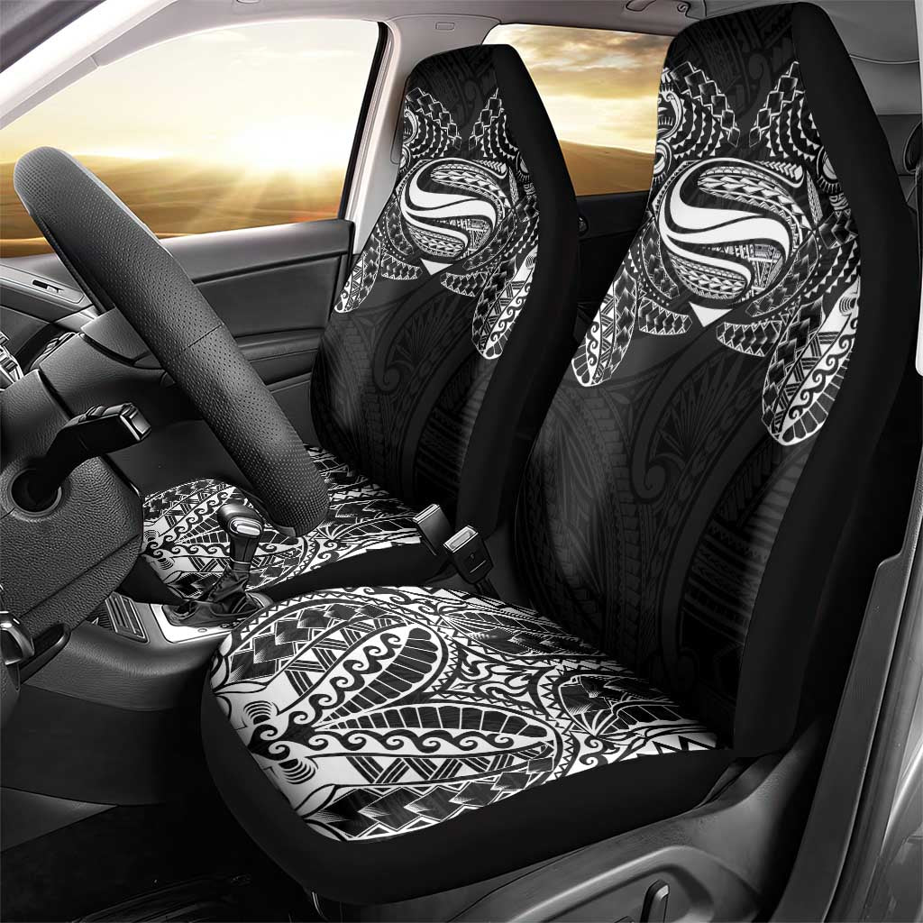 Super Samoan Traditional Tribal Art Tattoos Car Seat Cover Black Color - Polynesian Pride