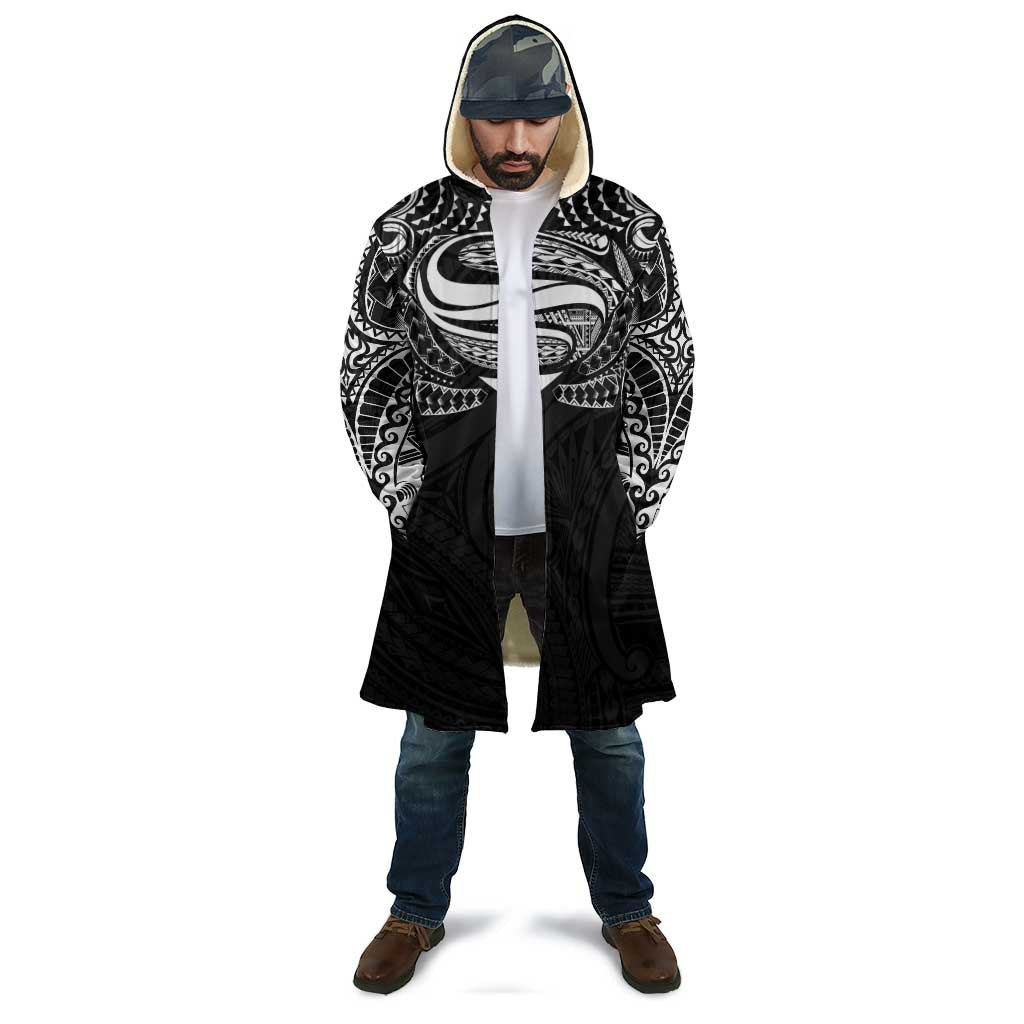 Super Samoan Traditional Tribal Art Tattoos Cloak Black Color - Polynesian Pride