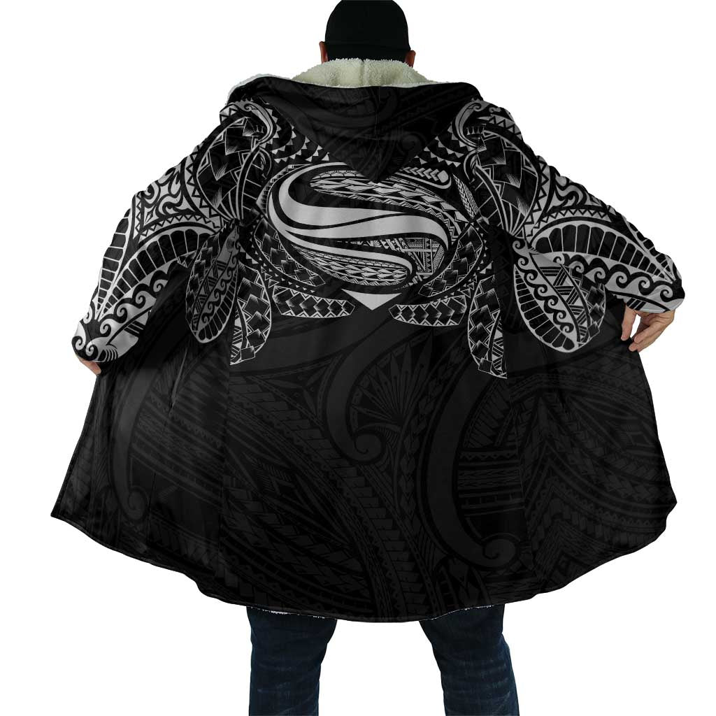 Super Samoan Traditional Tribal Art Tattoos Cloak Black Color - Polynesian Pride