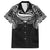 Super Samoan Traditional Tribal Art Tattoos Family Matching Summer Maxi Dress and Hawaiian Shirt Black Color - Polynesian Pride