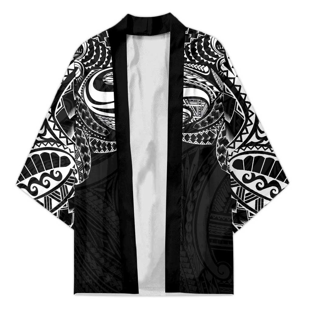 Super Samoan Traditional Tribal Art Tattoos Kimono Black Color - Polynesian Pride