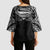 Super Samoan Traditional Tribal Art Tattoos Kimono Sleeve Blouse Black Color - Polynesian Pride