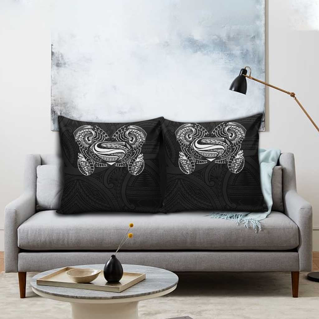 Super Samoan Traditional Tribal Art Tattoos Pillow Cover Black Color - Polynesian Pride