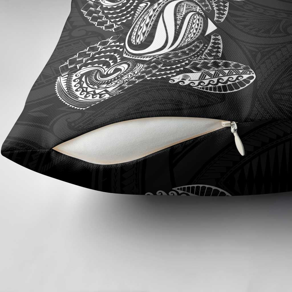 Super Samoan Traditional Tribal Art Tattoos Pillow Cover Black Color - Polynesian Pride
