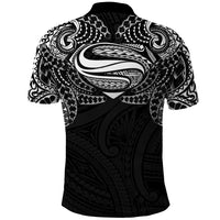Super Samoan Traditional Tribal Art Tattoos Polo Shirt Black Color - Polynesian Pride