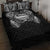 Super Samoan Traditional Tribal Art Tattoos Quilt Bed Set Black Color - Polynesian Pride
