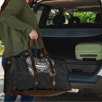 Super Samoan Traditional Tribal Art Tattoos Travel Bag Black Color - Polynesian Pride
