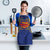 Super Samoan Traditional Tribal Art Tattoos Apron Blue Color - Polynesian Pride