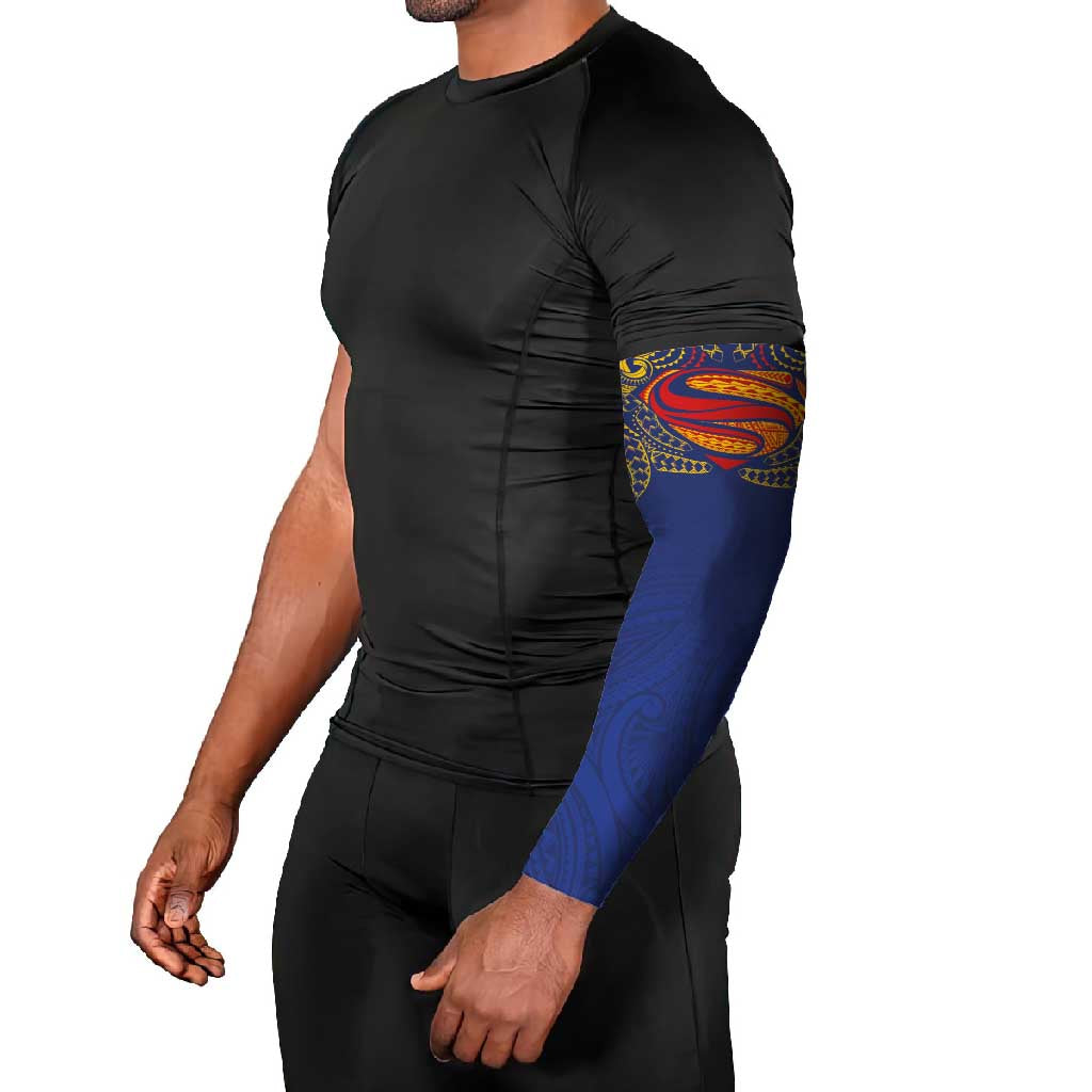 Super Samoan Traditional Tribal Art Tattoos Arm Sleeves Blue Color LT03 - Polynesian Pride