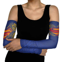 Super Samoan Traditional Tribal Art Tattoos Arm Sleeves Blue Color LT03 - Polynesian Pride