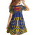 Super Samoan Traditional Tribal Art Tattoos Family Matching Summer Maxi Dress and Hawaiian Shirt Blue Color - Polynesian Pride