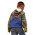Super Samoan Traditional Tribal Art Tattoos Kid Hoodie Blue Color - Polynesian Pride