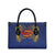 Super Samoan Traditional Tribal Art Tattoos Leather Bag Blue Color - Polynesian Pride