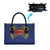Super Samoan Traditional Tribal Art Tattoos Leather Bag Blue Color - Polynesian Pride