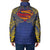 Super Samoan Traditional Tribal Art Tattoos Padded Jacket Blue Color - Polynesian Pride