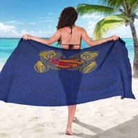 Super Samoan Traditional Tribal Art Tattoos Sarong Blue Color - Polynesian Pride