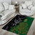 Aotearoa South Africa Rugby Freedom Cup Area Rug Kiwi Warriors Haka with King Protea Symbol - Polynesian Pride