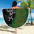 Aotearoa South Africa Rugby Freedom Cup Beach Blanket Kiwi Warriors Haka with King Protea Symbol - Polynesian Pride