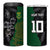 Custom Aotearoa South Africa Rugby Freedom Cup 4 in 1 Can Cooler Tumbler Kiwi Warriors Haka with King Protea Symbol - Polynesian Pride