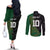 Custom Aotearoa South Africa Rugby Freedom Cup Couples Matching Off The Shoulder Long Sleeve Dress and Long Sleeve Button Shirt Kiwi Warriors Haka with King Protea Symbol - Polynesian Pride