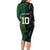 Custom Aotearoa South Africa Rugby Freedom Cup Family Matching Long Sleeve Bodycon Dress and Hawaiian Shirt Kiwi Warriors Haka with King Protea Symbol - Polynesian Pride