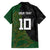 Custom Aotearoa South Africa Rugby Freedom Cup Family Matching Off Shoulder Maxi Dress and Hawaiian Shirt Kiwi Warriors Haka with King Protea Symbol - Polynesian Pride