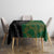 Aotearoa South Africa Rugby Freedom Cup Tablecloth Kiwi Warriors Haka with King Protea Symbol - Polynesian Pride