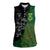 Custom Aotearoa South Africa Rugby Freedom Cup Women Sleeveless Polo Shirt Kiwi Warriors Haka with King Protea Symbol - Polynesian Pride