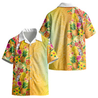 Hawaiian Tropical Fruits and Plants Kid Hawaiian Shirt Kakau Pattern Summer Vibe